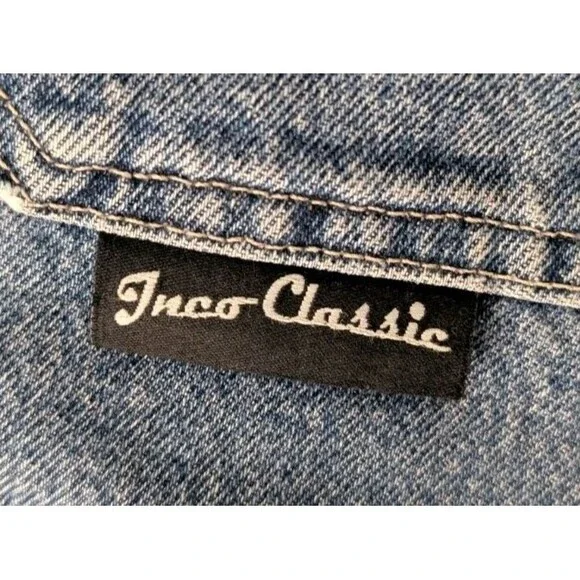 Vintage 90s Y2K JNCO Classic Pipes Jeans Denim Shorts Sz 34 Made in USA